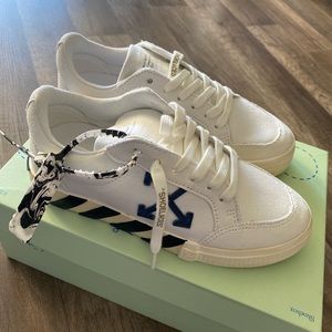 Sz 37 Authentic Wmn’s OFF-WHITE Vulcanized Eco Canvas sneakers
